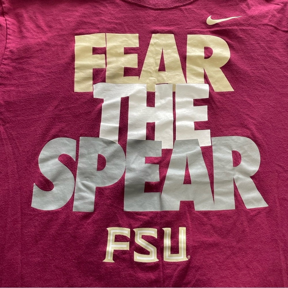 FLORIDA STATE SEMINOLES T-SHIRT MEN’S XXL NIKE LONG SLEEVE FEAR THE SPEAR NCAA